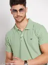 RISS Men's Cotton |Half Sleeves Solid Polo T-shirt