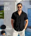 BLACK SHIRT| SHORT SLEEVE| POPCORN